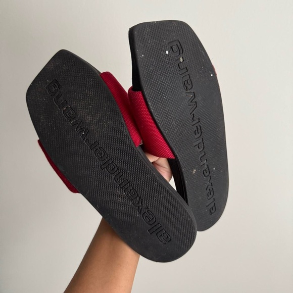 Alexander Wang Red Pool Slide - Picture 5 of 9